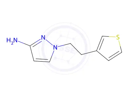 Chemical structure of 1-(2-(Thiophen-3-yl)ethyl)-1h-pyrazol-3-amine