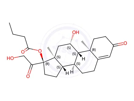 Chemical structure of Hydrocortisone 17-Butyrate