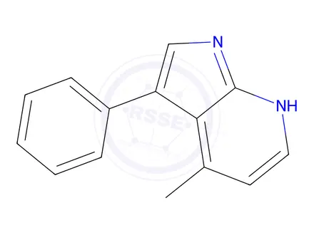 Chemical structure of 4-Methyl-3-phenyl-1H-pyrrolo[2,3-b]pyridine