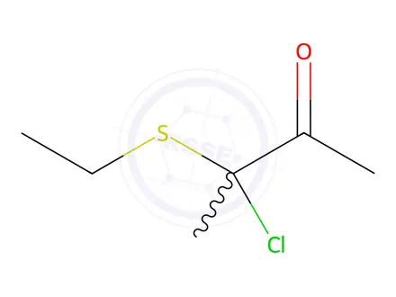 Chemical structure of 2-Butanone, 3-chloro-3-(ethylthio)-