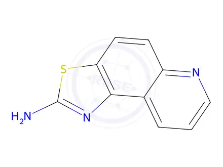 Chemical structure of thiazolo(4,5-f)quinolin-2-amine