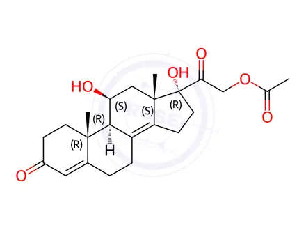 Chemical structure of Hydrocortisone Impurity 109