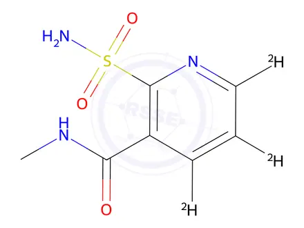Chemical structure of N-Methyl-2-sulfamoylnicotinamide-d3