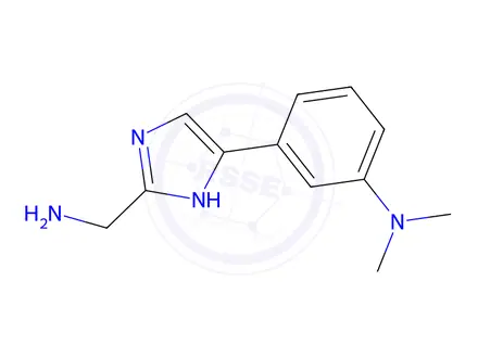 Chemical structure of 3-(2-(Aminomethyl)-1H-imidazol-5-yl)-N,N-dimethylaniline