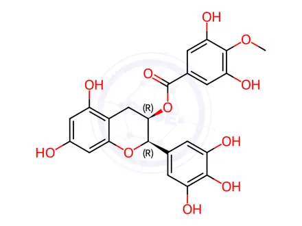 Chemical structure of (-)-EPIGALLOCATECHIN 3-(4''-O-METHYL)GALLATE