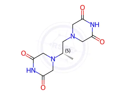Chemical structure of Dexrazoxane