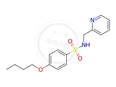 Chemical structure of 4-Butoxy-N-(pyridin-2-ylmethyl)benzenesulfonamide