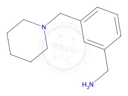 Chemical structure of (3-(Piperidin-1-ylmethyl)phenyl)methanamine