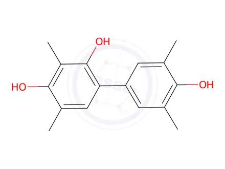 Chemical structure of 2,4,4-Biphenyltriol,3,3,5,5-tetramethyl-(8CI)