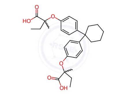 Chemical structure of Clinofibrate