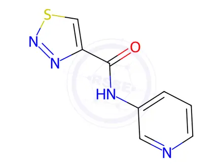 Chemical structure of N-(pyridin-3-yl)-1,2,3-thiadiazole-4-carboxamide