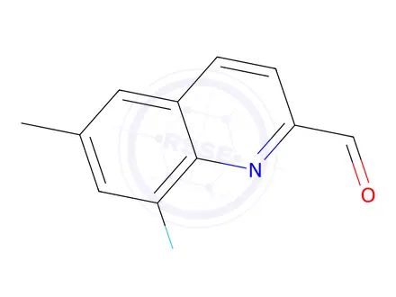 Chemical structure of 8-Fluoro-6-methylquinoline-2-carbaldehyde