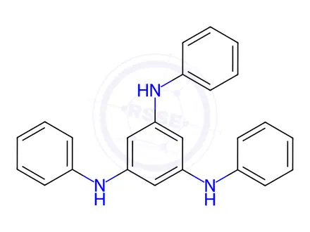 Chemical structure of N,N',N''-Triphenyl-1,3,5-benzenetriamine