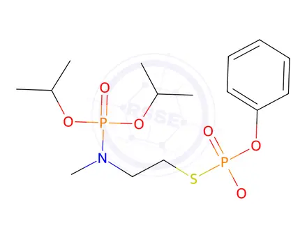 Chemical structure of Phosphorothioic acid S-[2-[(diisopropoxyphosphinyl)(methyl)amino]ethyl]O-methyl O-phenyl ester