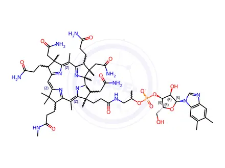 Chemical structure of Vitamin B12 Impurity 15 (Cyanocobalamin EP Impurity G)