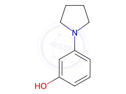 Chemical structure of 3-(pyrrolidin-1-yl)phenol