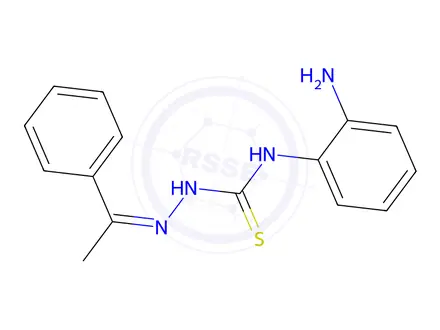 Chemical structure of (1E)-1-Phenylethanone N-(2-aminophenyl)thiosemicarbazone