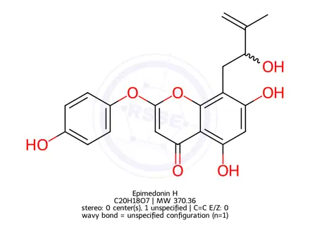 Chemical structure of Epimedonin H