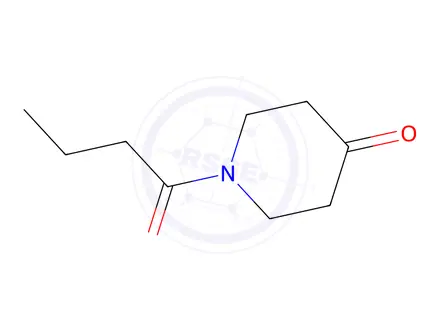 Chemical structure of 1-Butyrylpiperidin-4-one