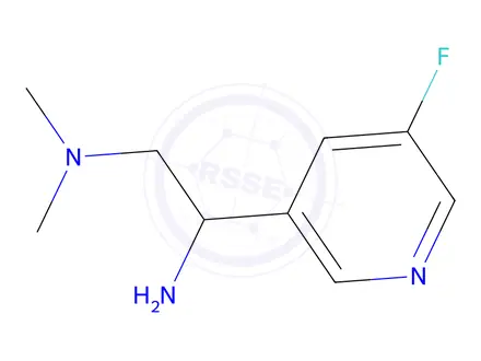 Chemical structure of 1-(5-Fluoropyridin-3-yl)-n2,n2-dimethylethane-1,2-diamine