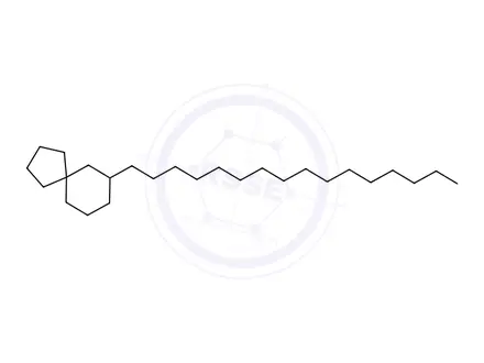 Chemical structure of 7-Hexadecylspiro[4.5]decane