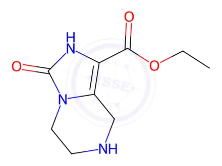 Chemical structure of Ethyl 3-oxo-2,3,5,6,7,8-hexahydroimidazo[1,5-a]pyrazine-1-carboxylate