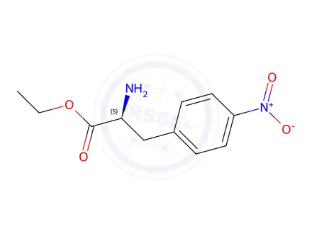 Chemical structure of Ethyl (S)-2-amino-3-(4-nitrophenyl)propanoate