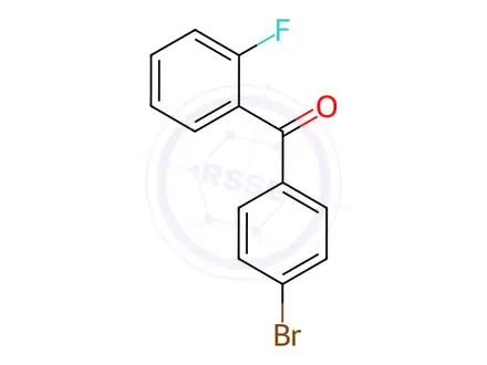 Chemical structure of (4-Bromophenyl)(2-fluorophenyl)methanone