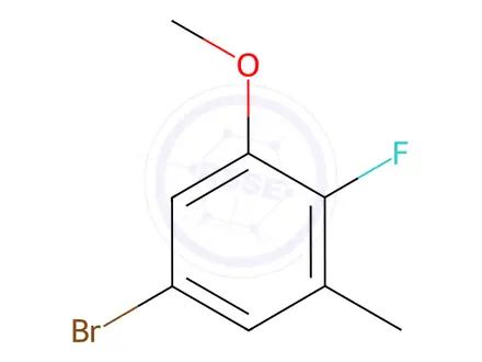 Chemical structure of 5-Bromo-2-fluoro-3-methylanisole