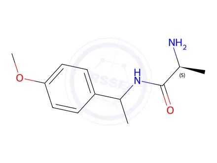 Chemical structure of (2s)-2-Amino-N-(1-(4-methoxyphenyl)ethyl)propanamide