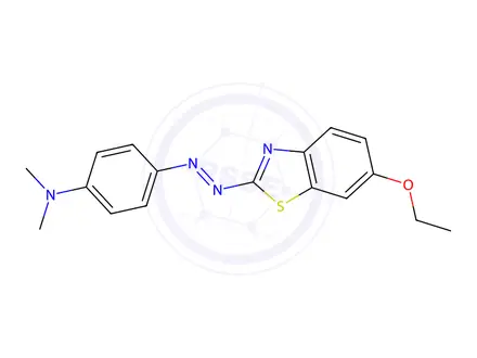 Chemical structure of 2-[p-(Dimethylamino)phenylazo]-6-ethoxybenzothiazole