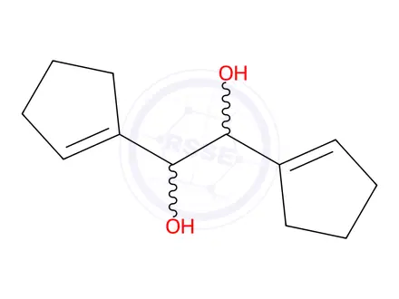 Chemical structure of 1,2-Di(1-cyclopentenyl)-1,2-ethanediol