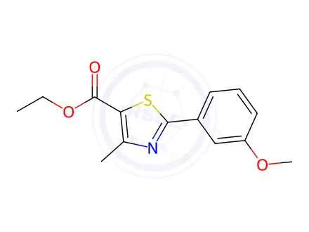 Chemical structure of Ethyl 4-Methyl-2-(3-methoxyphenyl)thiazole-5-carboxylate
