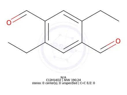 Chemical structure of 2,5-Diethylterephthalaldehyde