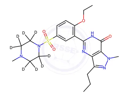 Chemical structure of Sildenafil
