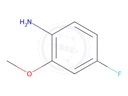 Chemical structure of 4-Fluoro-2-methoxyaniline
