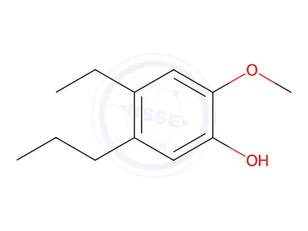 Chemical structure of 4-Ethyl-2-Methoxy-5-propylphenol