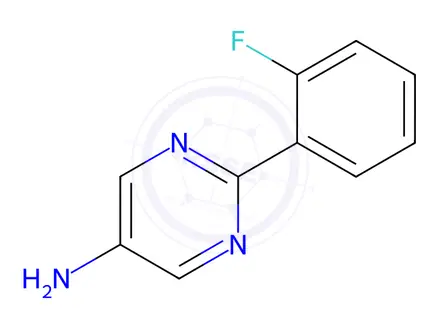 Chemical structure of 2-(2-Fluorophenyl)pyrimidin-5-amine