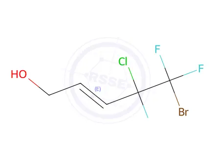 Chemical structure of 5-Bromo-4-chloro-4,5,5-trifluoropent-2-en-1-ol97%