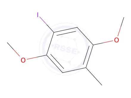 Chemical structure of 1-Iodo-2,5-dimethoxy-4-methylbenzene
