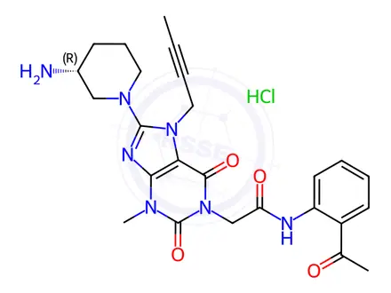 Chemical structure of Linagliptin Impurity 266
