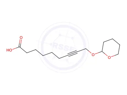 Chemical structure of 9-((Tetrahydro-2h-pyran-2-yl)oxy)non-7-ynoic acid