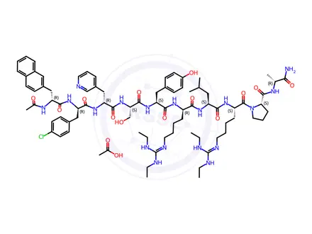 Chemical structure of Ganirelix Acetate