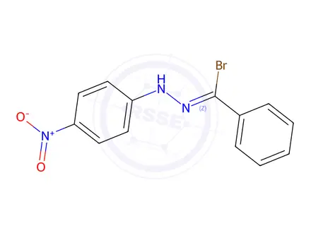Chemical structure of azanyl-[bromanyl(phenyl)methylidene]-(4-nitrophenyl)azanium