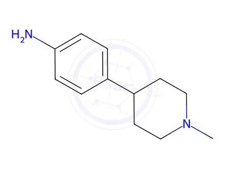 Chemical structure of 4-(1-Methylpiperidin-4-yl)aniline