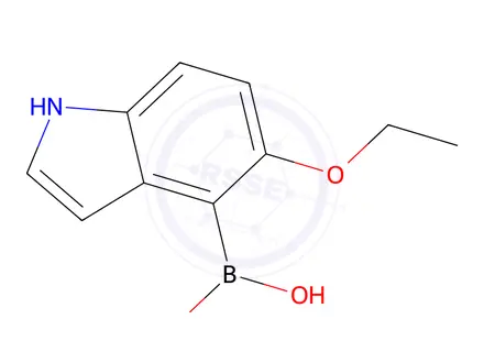 Chemical structure of (5-Ethoxy-1H-indol-4-yl)boronic acid