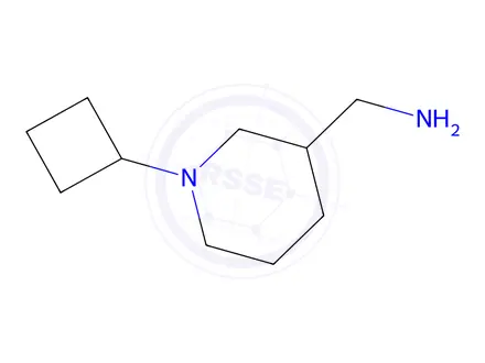 Chemical structure of (1-cyclobutylpiperidin-3-yl)methanamine