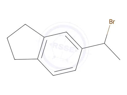 Chemical structure of 5-(1-Bromoethyl)-2,3-dihydro-1h-indene