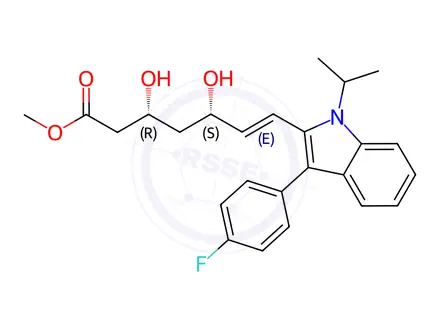 Chemical structure of Fluvastatin Methyl Ester