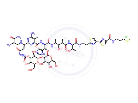 Chemical structure of Bleomycin Hydrochloride